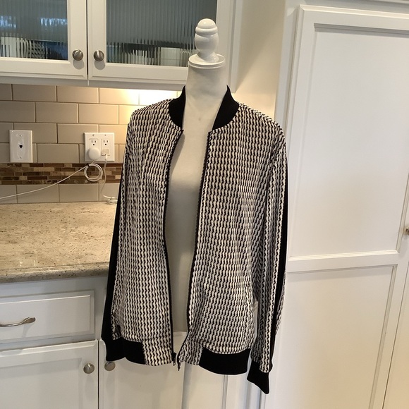 INC International Concepts Black and Tan Men’s Velour Full Zip Jacket LG - Picture 4 of 11